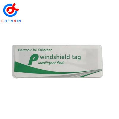 China High Performance Vehicle UHF Rfid Windshield Waterproof / Waterproof Parking Management Tag for sale