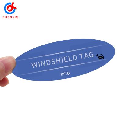 China Custom Weatherproof/Waterproof Passive Windshield Tag Vehicle Management UHF Windshield Tag for sale