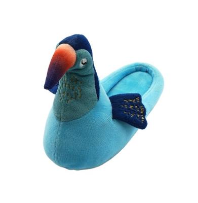 China Cartoon Peacock Cotton Slipper Plush Warm Shoes Plush House Slippers Cotton Cute Indoor Animal Home Slippers for sale