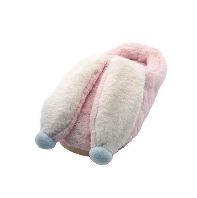 China Cute Cotton Slippers Home Plush Slippers Warm Cartoon Rabbit Plush Shoes for sale