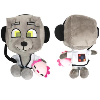 China Cute Stuffed Gray Wolf Plush Toy for sale