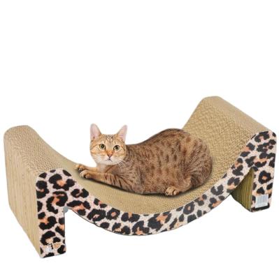 China Sustainable Custom Cat Scratching Board Inserted Cat Toy Rectangle Cat Scratching Board for sale