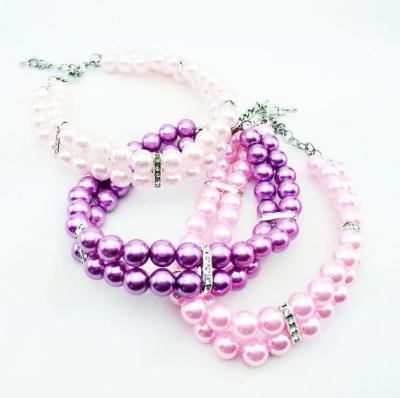 China Reflective Wholesale Cat Accessories Pet Puppy Dog Pet Collar Pearl Pig Pig Collar for sale