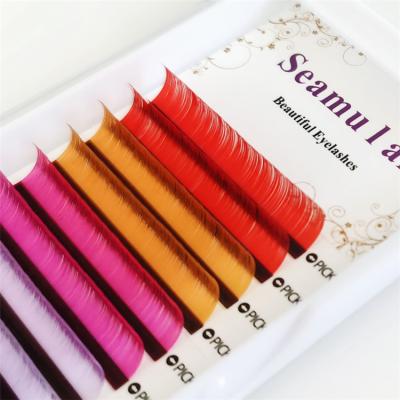 China 2022 0.07 Latest Color Natural Soft Single Lengths Thick Natural Eyelashes Full Volume 6-17 Mm In Special Curl M L L+ LU LJ for sale