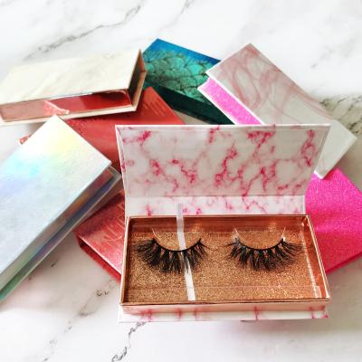 China 25mm Natural Soft Private Label Eyelash Box Packaging History Month Box Black Lashes Curler Lashes Wholesale Custom Made for sale