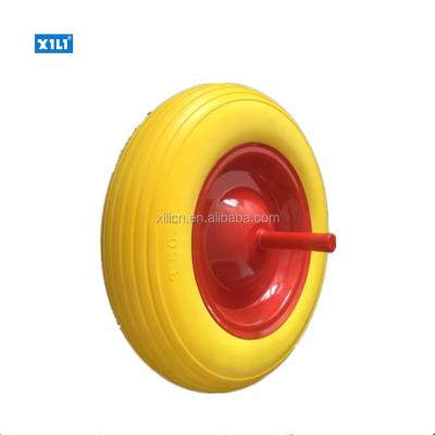 China 4.00-8 PU foam wheel for wheelbarrow 4.00-8 PU foam wheel for wheelbarrow for sale