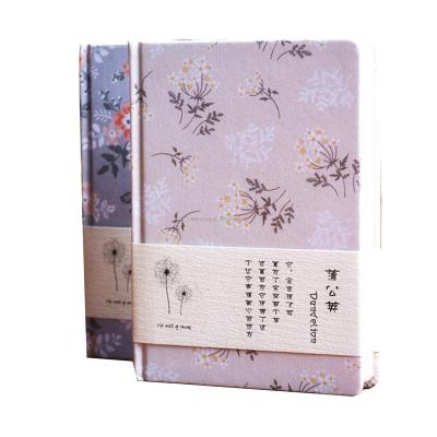 China Recycled And Eco - Friendly Canvas Notebook Cover Diary Four Color Blank Notepads for sale