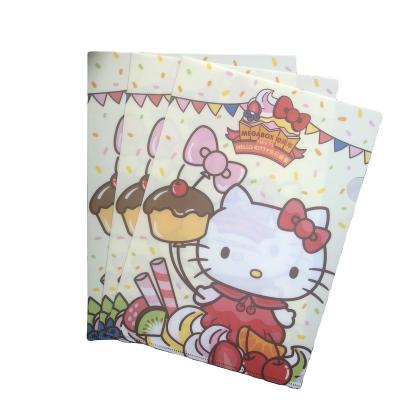 China Custom Print Recycled And Eco - Friendly A4 L Form Clear PP Plastic Folder Manufacturer for sale