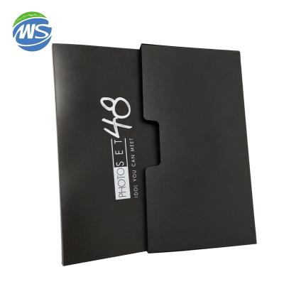 China Home PP Plastic Black Photo Album With Box , 3 Layer Inner Pocket Photo Album for sale