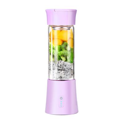 China Outdoor Hot Fruit Juice Mixer Grinders 6 Blades Mini Usb Hand Baby Food Processor Coffee Blender 380ml Kitchen Machines for sale