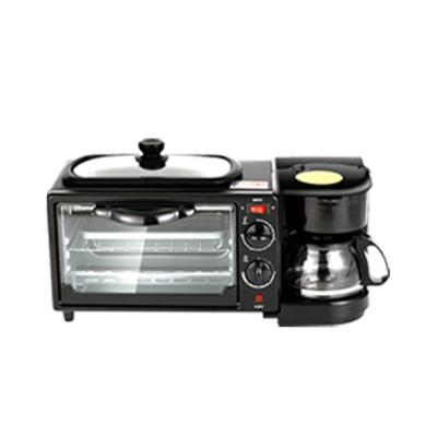 China Black 3i n 1 Electric Breakfast Makers Multifunctional Hotel Oven Breakfast Maker Coffee Maker Breakfast Machine for sale