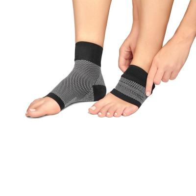 China Protective Ankle Compression Socks For Ankle Support And Foot Discomfort Relief, Black Nude With Stripes Socks for sale