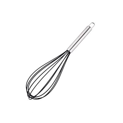 China Viable Multifunctional Manual Silicone Egg Beater with Stainless Steel Handle for Kitchen Use Baking Tools for sale