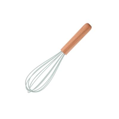 China Durable High Quality Solid Wooden Handle Silicone Beater Tools Cheese Kitchen Baking Instruments Handmade for sale