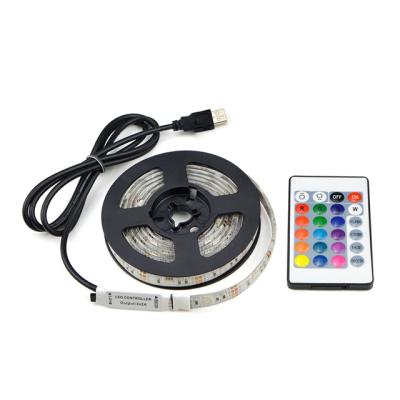 China Theme park led strip light 5M 60led rgb color ip65 waterproof smd 5050 led rgb strip 20m for sale