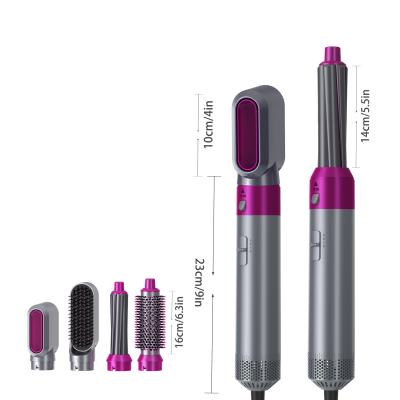 China DIY Hair Curving Salon 5 Stying Factory Price Best Quality in 1 Multifunctional Beauty Care Wrap Hair Dryer Curler Hair Straightener Hot Airbrush for sale