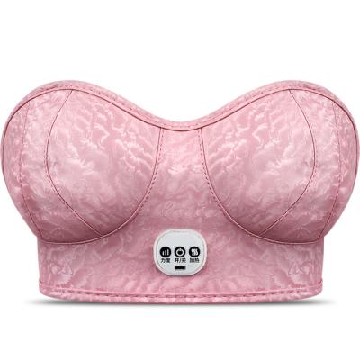 China Massage and Relax Infrared Women Breast Massagers Chest Vibration Electronic Vibrating Electronic Bending Enlargement Bra for sale