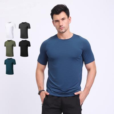 China OEM/ODM Breathable Mens Exercise Clothing Summer Plus Size Workout T-shirts Super Dry Stretch Men for sale