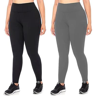 China Large Size XL-6XL Women Leggings Size OEM/ODM Soft Super Dry Black Breathable Belly Fat High Control Plus Size Yoga Leggings Pants for sale