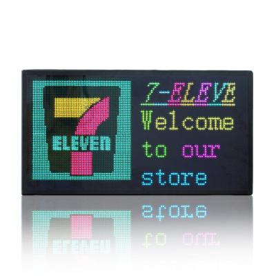 China Indoor Programmable LED Display WIFI LED Display Screen Shop Super Market Window Promotion LED Advertising Board for sale