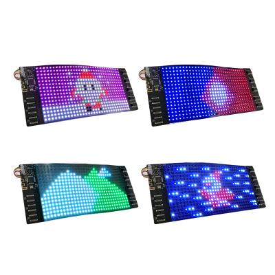 China Portable flexible led display for advertising LED display flexible light up promotion mobile APP full color LED display board programmable messages LED display for sale