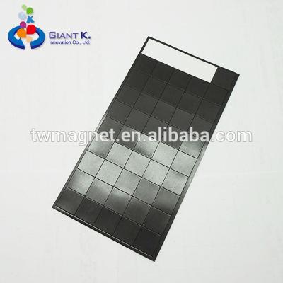 China Industrial Flexible Rubber Magnet Craft Self Adhesive Square Sheet Magnet for sale