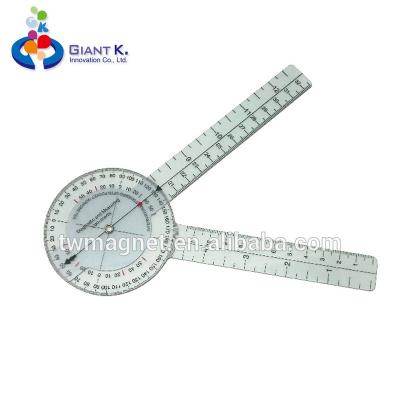 China Eco-friendly PVC Custom Medical Goniometer Ruler for sale