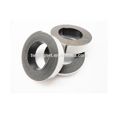 China Industrial Magnet Magnetic Tape Roll With Double Side Glue On The Back for sale