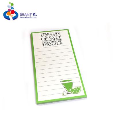 China Advertising Eco-Friendly Refining Magnetic Notepad Stationery Fridge Magnet for sale