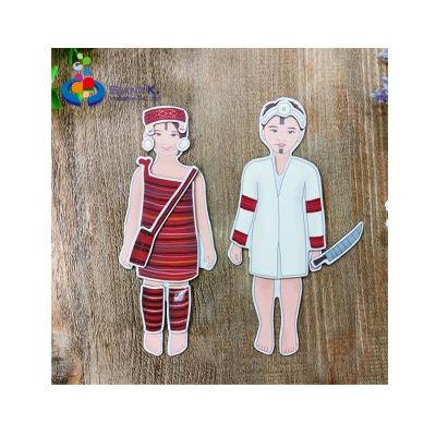 China Magnetic people natives dress up doll for puzzle games for sale