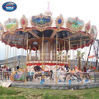 China Merry Go Round Supplier Amusement Park Rides Fairground Merry Go Round Rental Carousel For Sale for sale