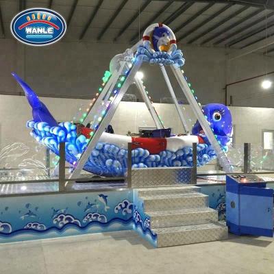 China Kids Pirate Ship Ride Family Fun Rides Indoor Dolphin Pirate Ship for sale