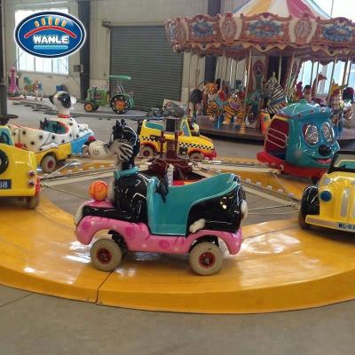 China Wanle Plastic Toys Products Mini Merry Vanish Round Spinning Amusement Park Vending Car Rides For Children for sale