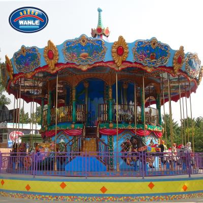 China 2018 Happy Amusement Ride Latest Design Adult Amusement Park Equipment Go Round Kiddie Theme Game Carousel Factory Price Fairground For Sale for sale