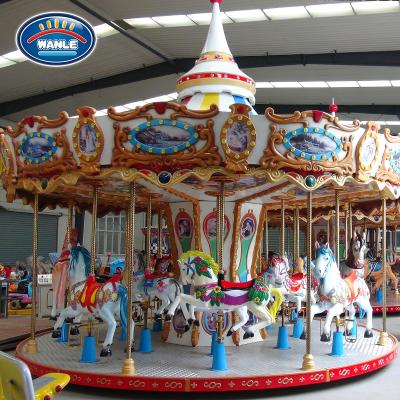 China Merry Go Round China Supplier Fairground Theme Park Ride Carousel Rides Amusement Equipment Teenager Merry Go Round For Sale for sale