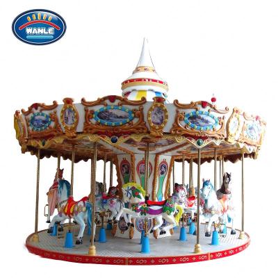 China Merry Go Round Teenager Fairground Machine Backyard Amusement Merry Go Round Ride Carousel For Sale for sale