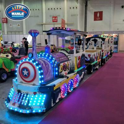 China New Style Amusement Park Luxury Train Ride Used Tourist Trackless Train For Sale for sale