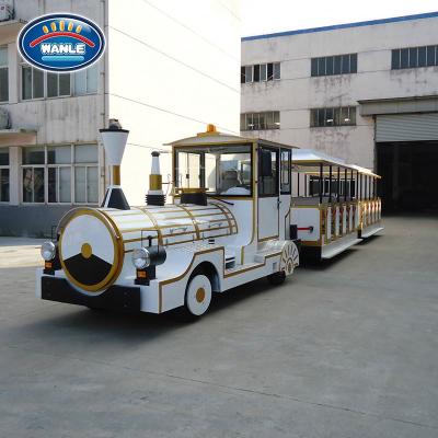 China Small Luxury Vintage Amusement Park Rides Passenger Backyard Real Tourist Trains For Sale for sale