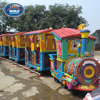 China Electric Training Benches Wanle Kids Playground Track Train Amusement Rides Makers Train Electric Train For Adult for sale