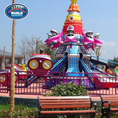 China FRP+steel Flat Children Games Christmas Mechanical Control Amusement Park 8am Ride Manufacturer Self Control for sale