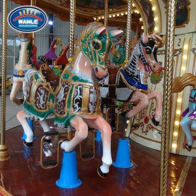 China Fiberglass commercial full size horse amusement carousel electric carousel horses for sale for sale