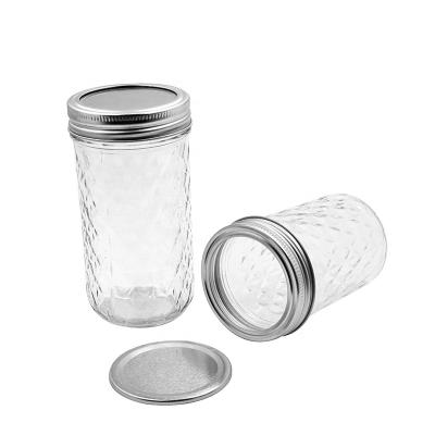 China Wholesale 100ml 250ml 350ml 750ml Food Wholesale 100ml 250ml 350ml 750ml High Quality Custom Clear Lid Glass Storage Container for Food for sale