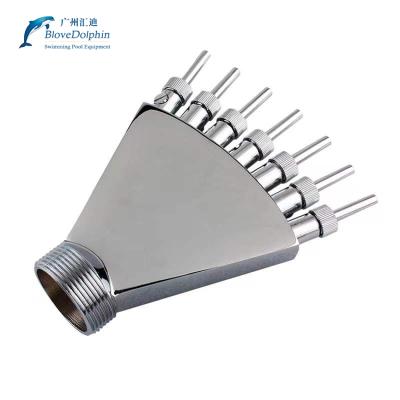 China Modern Universal SPA Massage 304 Stainless Steel Fengwei Shower Head Accessories Spa Equipment Dam Sprayer for sale