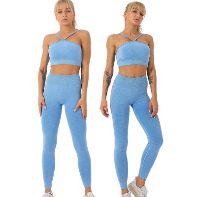 China 2022 Mode Breathable Design Smart Fabric Moisture Wicking Plus Size Fitness Casual Yoga Wear Workout Set Active Wear Gym Set Women for sale