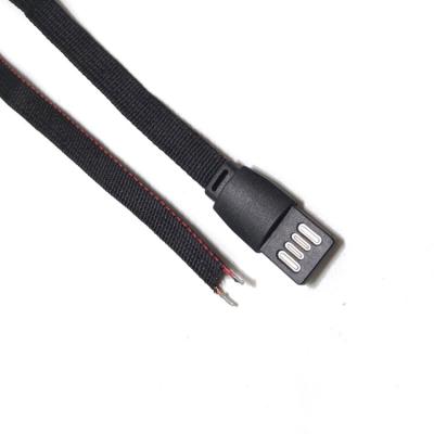 China MP3/MP4 Player Color Draw Soft Braided Flat Data Cable Sublimation Transfer Lanyard Charging Data Cable New for sale