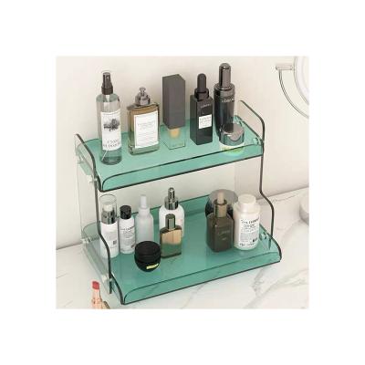 China Modern Custom Storage Rack And Dustproof Cover Compartment Clear Acrylic Makeup Organizer for sale