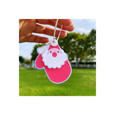 China Custom Advertising Yiqun Plastic Acrylic Christmas Key Chain Logo With Key Ring Blank Keychains for sale