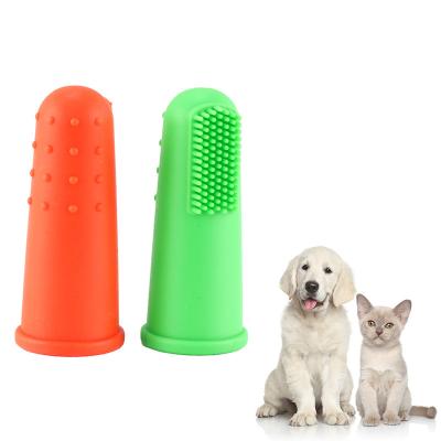 China For New Pet Silicone Pet Finger Toothbrush For Pet Teeth Care for sale