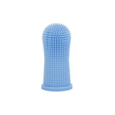 China Hot Selling 360 Degree Soft Silicone Pet Finger Toothbrush For Dogs for sale