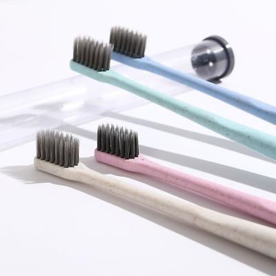 China Biodegradable Hot TV Dental Product Bamboo Charcoal Brush Toothbrush Teeth Whitening for sale